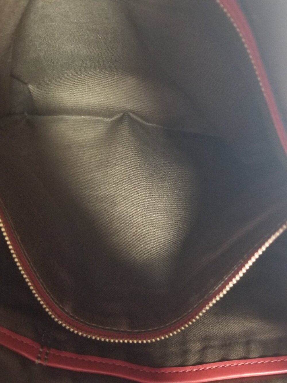 Lauren Ralph Lauren Slouchy Hobo Women's Large Red Leather Purse - Picture 5 of 14